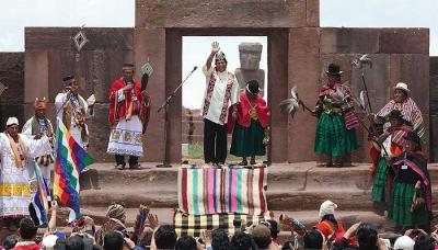 EVO MORALES - Guía espiritual de los pueblos originarios de Bolivia